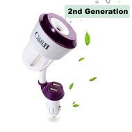 KimKing 2016 New Generation 2 in 1 Car Humidifier+ Dual USB Port Charger Essential Oil Aroma Diffuser 5V2.1A 50ml...