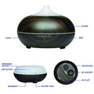 Aromatherapy Essential Oil Diffuser,Werleo 250ml Wood Grain Ultrasonic Cool Mist Whisper Quiet Aroma Air Humidifier... N13