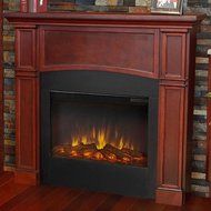 Bradford Slim Wall Mount Electric Fireplace, Features remote control, programmable thermostat, timer function,... N5