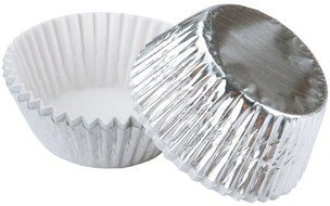 Silver Foil Standard Baking Cups - 24 Ct