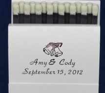 200 white personalized matchbooks wedding favors bridal shower birthday showe custom printed matches free personalization