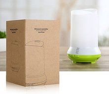 Essential Oil ultrasonic diffuser, 80ml Aromatherapy Cool Mist Humidifier with LED and 4 Timer Settings, Auto... N3