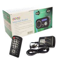 GOSO Internet/FM Radio Music Player and Alarm Clock Connects with Wi-Fi/WLAN/Ethernet Tunes to 14,000 Stations...