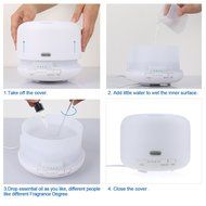 Essential Oil Diffuser,Noza Tec Aromatherapy Ultrasonic Mist Air Humidifier Color-changing LED Light N7