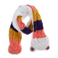 Baby Toddler Winter Beanie Warm Hat Hooded Scarf Earflap Knitted Cap Girls Boys N3