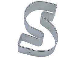 R&amp;M Letter S Cookie Cutter in Durable, Economical, Tinplated Steel