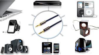 3 Pack Aux Cable High Fidelity Premium 3.5mm Gold Plated 3ft Male to Male Dunamai Stereo Audio for iPhone, iPad...