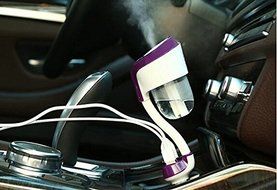 Ban OEC Car Humidifier, Dual USB Charger Port Essential Oil Aroma Diffuser, Portable Ultrasonic Mini Cool Mist... N9