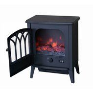 Free Standing Electric 1500W Fireplace Heater Fire Stove Flame Wood Log Portable N5