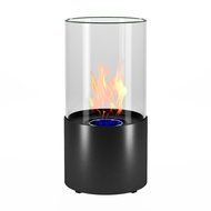 Moda Flame Lit Table Top Firepit Bio-ethanol Fireplace in Stainless Steel N3