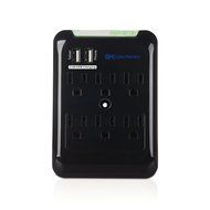 Cable Matters 6-Outlet Wall Mount Surge Protector with 2.4A Dual USB Charging N4
