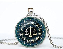 Libra Necklace, Libra Pendant Libra jewelry Zodiac Sign Pendant, Constellation Jewelry Art gift for men for women...