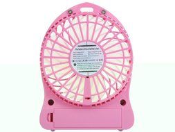 Welltop&reg; Electric Portable Mini fan Rechargeable Desktop Fan 4-inch Vanes 3 Speeds Battery/ USB Powered Household... N2