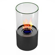 Moda Flame Lit Table Top Firepit Bio-ethanol Fireplace in Stainless Steel N5