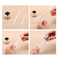Lamp Humidifier,VIASA Home Aroma LED Humidifier Air Diffuser Purifier Atomizer(Silver) N5