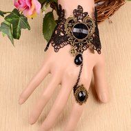QTMY Flower Lace Ring Adjustable Bracelet Jewelry Set Gift for Women Girl