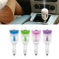 Slaxry Car Air Humidifier Diffuser Essential Oil Ultrasonic Aroma Mist Purifier with USB (Green) N3