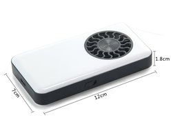 niceEshop(TM) Battery Operated Personal Summer Pocket Fan With Rechargeable Lithium Battery,White N4