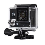 YELIN Wifi Action Camera (Silver) 4K25, 1080p60 170 Degree Lens +Extra 1 Batteries
