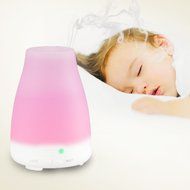 100ml Aromatherapy Essential Oil Diffuser - Portable Cool Mist Ultrasonic Humidifier with 7 Color Changing LED... N4