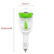 Slaxry Car Air Humidifier Diffuser Essential Oil Ultrasonic Aroma Mist Purifier with USB (Green) N4