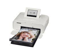 Canon Selphy CP1200 White Wireless Color Photo Printer and Battery Bundle