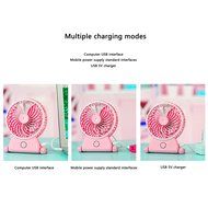 Eshop99 Portable USB Misting Fan, Rechargeable Humidifier Fan Personal Cooling Fan Battery Operated Spray Fan-Home... N3