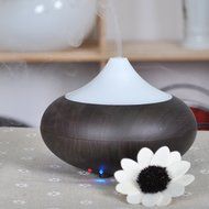 Cool Mist Humidifier Filter Free Ultrasonic Aroma Essential Oil Diffuser 100ml (Khaki) N7