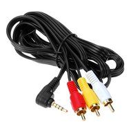 GTMax Premium Gold Plated 3.5mm Plug to 3 RCA Camcorder Audio Video A/V Cable 6Feet for Sony JVC Panasonic Canon...
