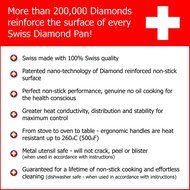 Swiss Diamond Induction Nonstick Casserole - 3.2 qt (10")