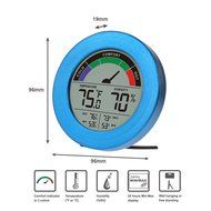 Thermometer &amp; Hygrometer Weather Station with Color Comfort Meter in Metal Casing (BRONZE) N11