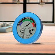 Thermometer &amp; Hygrometer Weather Station with Color Comfort Meter in Metal Casing (BRONZE) N12