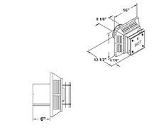 DuraVent 58DVA-HC 5" x 8" Inner Diameter - DirectVent Pro Square Horizontal Termination Cap (Aluminum) N2