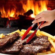 Zytho(TM) 9&quot;/12&quot; Optional Multi-functional Silicone Bread Clamp Tongs Non-Stick Food Clip BBQ Kitchen Accessories... N5