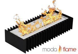 Moda Flame 24 Inch Ventless Bio Ethanol Fireplace Grate Burner Insert N2