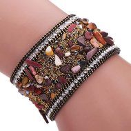 AutumnFall&reg; Women Bohemian Magnetic Clasp Bracelets Wrist Chains (Black) N9