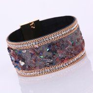 AutumnFall&reg; Women Bohemian Magnetic Clasp Bracelets Wrist Chains (Black) N12