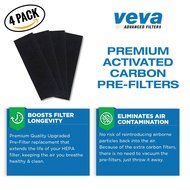 True HEPA Replacement Filter Including 4 Activated Carbon Pre Filters for Germ Guardian AC4300/AC8000/AC4900/AC4825... N8