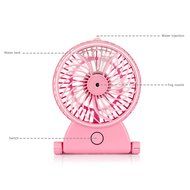 Eshop99 Portable USB Misting Fan, Rechargeable Humidifier Fan Personal Cooling Fan Battery Operated Spray Fan-Home... N6