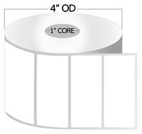 1 Inch Core - 4 x 1 Zebra Compatible Direct Thermal Labels 50 Rolls for Zebra Desktop Printer GC420d GC420t GK420d...