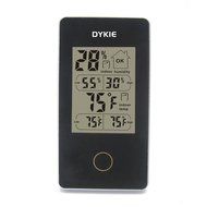 DYKIE RS8428B5-BK Indoor Thermometer Hygrometer Monitor Black