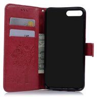 iPhone 7 Plus Case (5.5 inch) - Wallet Flip Folio Stand Case Embossed Flower Tree PU Leather Case Shockproof Soft... N51