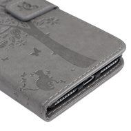 iPhone 7 Plus Case (5.5 inch) - Wallet Flip Folio Stand Case Embossed Flower Tree PU Leather Case Shockproof Soft... N53