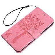iPhone 7 Plus Case (5.5 inch) - Wallet Flip Folio Stand Case Embossed Flower Tree PU Leather Case Shockproof Soft... N58