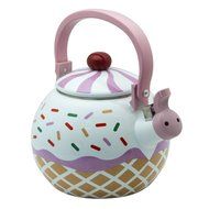 Supreme Housewares Whistling Tea Kettle, Strawberry Cupcake
