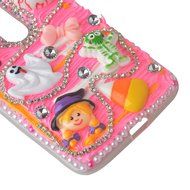 Spritech(TM) 3D Handmade Crystal Phone Case for Motorola Droid Turbo,Helloween Style Monster Pumpkin Design Smartphone... N17