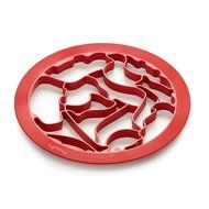Lekue Cookie Cutter Puzzle, Hearts, Red N5