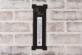 Henson Metal Works 2500-2 University of Mississippi Collegiate Logo Outdoor Thermometer