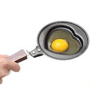 Yaheeda 6pcs Kitchen Pan Mini Egg Frying Pan,Lovely Shape Stainless Steel Frying Pan