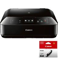 Canon PIXMA MG7720 Wireless Inkjet All-In-One Printer w/ CLI-271 Black Ink Bundle includes MG7720 Printer and...